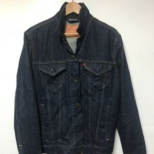 Levis Men’s Trucker Denim Jacket Dark Blue Medium